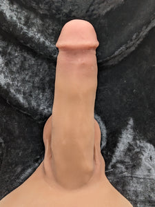 RM 749- 7" 4RLZ Girthy- Dual Texture- Original Scrotum - Color 3099+3- READY MADE, Not Customizable