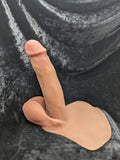 RM 749- 7" 4RLZ Girthy- Dual Texture- Original Scrotum - Color 3099+3- READY MADE, Not Customizable