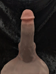 RM 748-DISCOUNTED 7" 4RLZ Girthy- Hard- Dual Texture- Amazeballs - Color 3107+B6- READY TO SHIP, Not Customizable