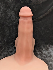 RM 760- 6" GenderMender -Hard -Dual Texture Original Scrotum - Color 3066+R7- READY TO SHIP, Not Customizable
