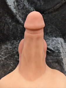 RM 757-  4" GenderMender-Hard- Original Scrotum - Color 3074+R4-READY TO SHIP, Not Customizable