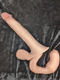 RM 777- DISCOUNTED 8" GenderMender- Hard- Anchor- Dual Texture- Original Scrotum- Color 3022- READY TO SHIP, Not Customizable